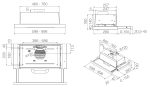 Elica Elite 14 LUX GRIX/A/90 Συρόμενος Απορροφητήρας 90cm Γκρι - Image 4