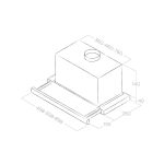 Elica Elite 14 LUX BL/A/50 Συρόμενος Απορροφητήρας 50cm Μαύρος - Image 3