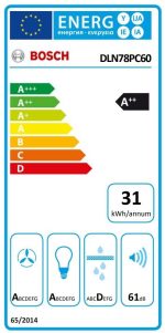 Bosch Series 8 Μηχανισμός Απορρόφησης 70cm Μαύρος DLN78PC60 - Image 2