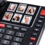 Fysic FX3930 – Ενσύρματο Τηλέφωνο με Ενίσχυση Ήχου & SOS / Με Φωτομνήμη- Μαύρο - Image 3