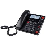 Fysic Ενσύρματο Τηλέφωνο – Ενίσχυση Ήχου +85 dB / SOS / Μεγάλα Πλήκτρα- Μαύρο