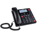 Fysic Ενσύρματο Τηλέφωνο – Ενίσχυση Ήχου +85 dB / SOS / Μεγάλα Πλήκτρα- Μαύρο - Image 3