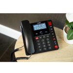 Fysic Ενσύρματο Τηλέφωνο – Ενίσχυση Ήχου +85 dB / SOS / Μεγάλα Πλήκτρα- Μαύρο - Image 5