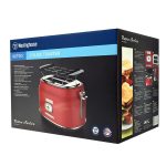 Westinghouse Retro Series – Φρυγανιέρα 2 θέσεων / 815W / 6 επίπεδα- Κόκκινο - Image 2