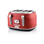 Westinghouse WKTTB809RD Retro Series – Φρυγανιέρα 4 Θέσεων / 1750W- Κόκκινο