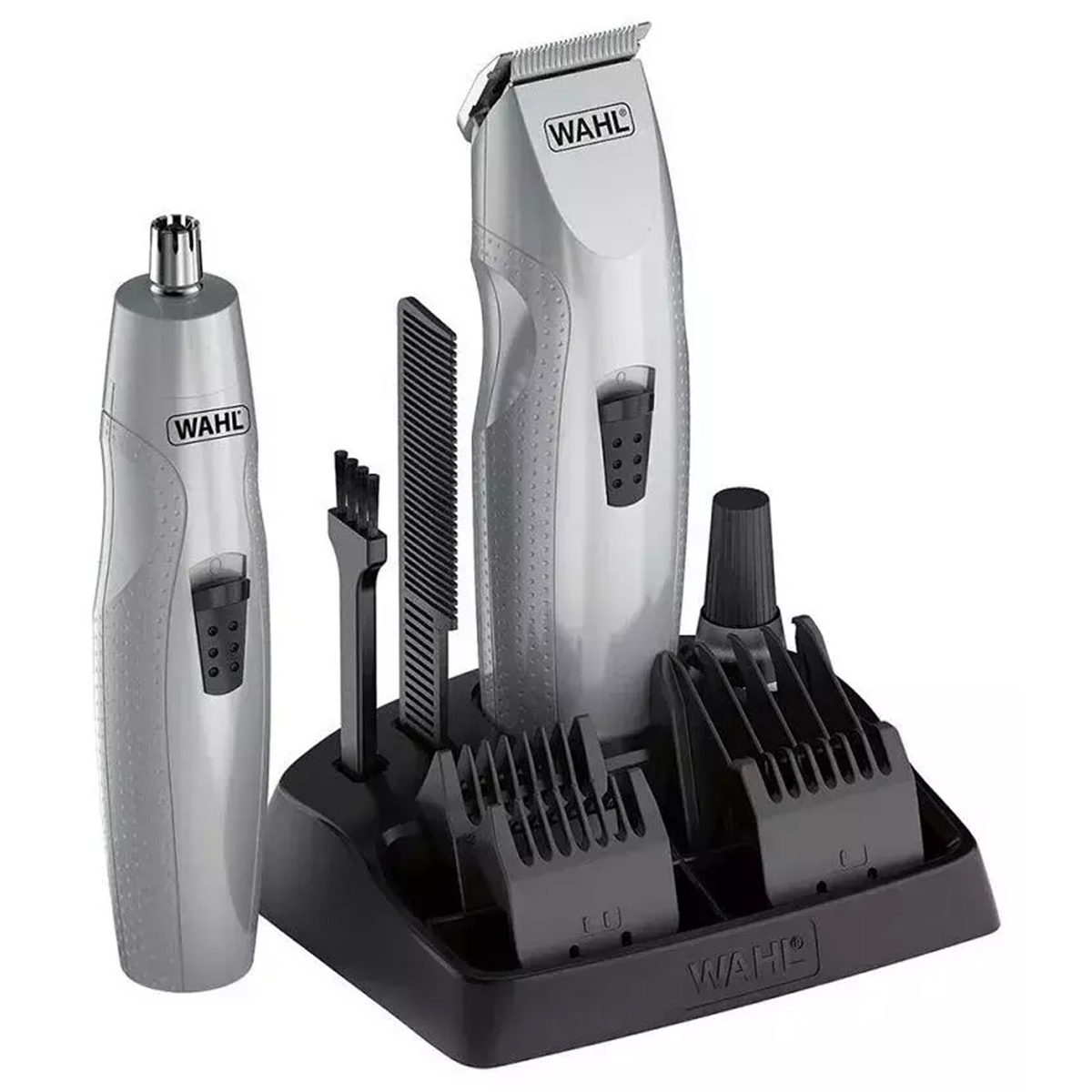 30278 Wahl Moustache & Beard Combo Σετ Τρίμερ Μπαταρίας & Τρίμερ Μύτης‑Αυτιών Ασημί - Image 1