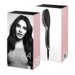 Diva Signature Smoothing Brush Μαύρη Ψηφιακή Ηλεκτρική Βούρτσα Ισιώματος - Image 2
