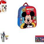 Σχολικό Σετ Νηπιαγωγείου Mickey 4 Τεμαχίων – Τσάντα Πλάτης 32cm, Κασετίνα, Παγούρι BPA Free & Ρολόι Mickey