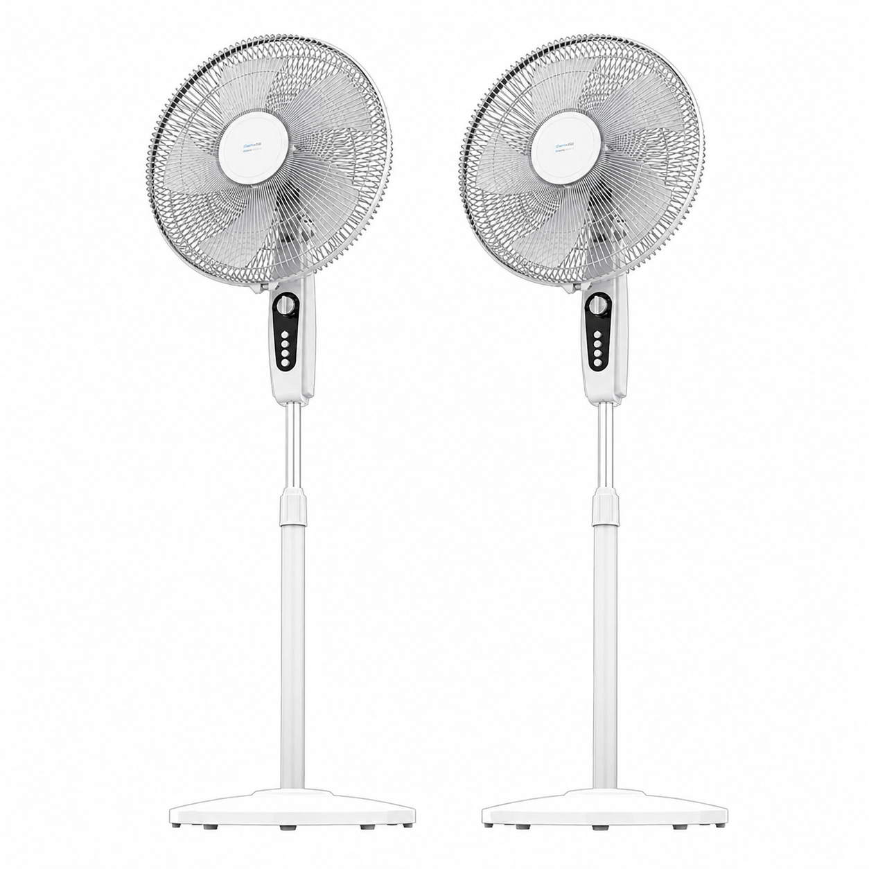 Set 2τμχ ανεμιστηρών λευκό ζζ Σετ 2 Τεμαχίων – EnergySilence 515 MaxFlow White Ανεμιστήρας Δαπέδου με Ορθοστάτη Cecotec 40 cm Λευκό - Image 1