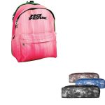Σχολικό Σετ No Fear Pink Gradient – Εφηβικό Σακίδιο 25 lt & Κασετίνα Denim