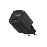 Ttec SmartCharger GaN 45W PD Ταχυφορτιστής Ταξιδιού USB‑C – USB‑C, Μαύρο