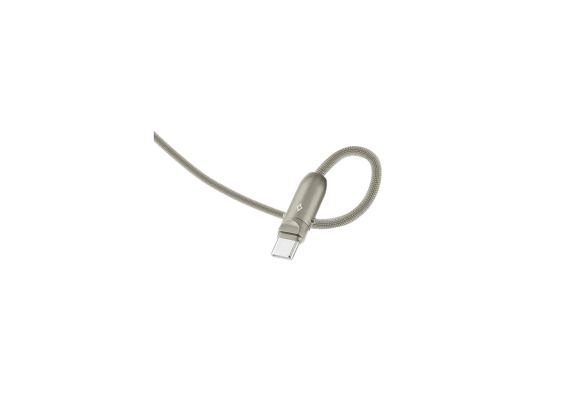Ttec ex gold1 Ttec ExtremeCable HIP Πολυλειτουργικό Ανθεκτικό Καλώδιο Type C σε Type C 60W PD/QC/PPS 120cm Χρυσό - Image 1