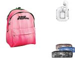 Εφηβικό Σχολικό Σετ No Fear Pink Gradient – Σακίδιο 25 lt, Κασετίνα Denim & Ακουστικά Bluetooth Λευκά