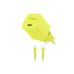 Ttec SmartCharger GaN 45W PD Ταχυφορτιστής USB‑C Με Καλώδιο 3A Neon Yellow