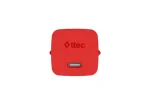 Ttec SmartCharger GaN 45W PD Ταχυφορτιστής USB‑C Με Καλώδιο 3A Neon Red - Image 2