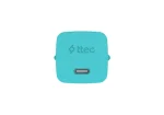 Ttec SmartCharger GaN 45W PD Ταχυφορτιστής USB‑C Με Καλώδιο 3A Neon Blue - Image 2
