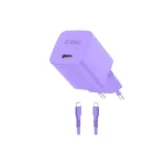 Ttec SmartCharger GaN 45W PD Ταχυφορτιστής USB‑C Με Καλώδιο 3A Neon Purple