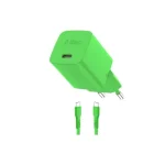 Ttec SmartCharger GaN 45W PD Ταχυφορτιστής USB‑C Με Καλώδιο 3A Neon Green