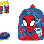 Σχολικό Σετ Νηπιαγωγείου Spiderman 3 Τεμαχίων – Τσάντα Πλάτης 29cm, Δοχείο Φαγητού BPA Free & Παγούρι BPA Free