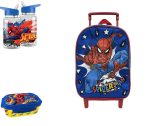 Σχολικό Σετ Νηπιαγωγείου Spiderman 3 Τεμαχίων – Τσάντα Τρόλεϊ 29cm, Δοχείο Φαγητού BPA Free & Παγούρι BPA Free