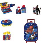 Σχολικό Σετ Νηπιαγωγείου Spiderman 6 Τεμαχίων – Τσάντα Τρόλεϊ 29cm, Δοχείο Φαγητού BPA Free, Παγούρι BPA Free, Πετσέτα Πόντσο, Ρολόι LED & Βαλιτσάκι Ζωγραφικής 41τεμ.