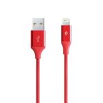 Ttec AlumiCable Lightning Καλώδιο Φόρτισης και Συγχρονισμού 1.2m Κόκκινο