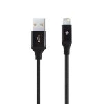Ttec AlumiCable Lightning Καλώδιο Φόρτισης και Συγχρονισμού 1.2m Μαύρο