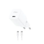 Ttec SmartCharger GaN 20W PD White Ταχυφορτιστής USB‑C Με Γρήγορη Φόρτιση