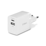 Ttec SmartCharger™ PD Duo 45W White Ταχυφορτιστής USB‑C + USB‑A