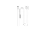 Ttec Duo USB‑A σε USB‑C / Lightning Καλώδιο Φόρτισης και Συγχρονισμού 120cm Λευκό