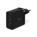 Ttec SmartCharger Trio GaN 65W PD Black Ταχυφορτιστής USB‑C + USB‑C + USB‑A, Μαύρο