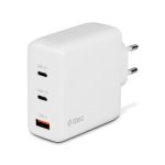 Ttec SmartCharger Trio GaN 120W PD Ταχυφορτιστής USB‑C + USB‑C + USB‑A- Λευκό