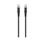 Ttec AlumiCable Διάφανο Καλώδιο Type‑C σε Type‑C 60W Φόρτισης και Συγχρονισμού 1,2 m