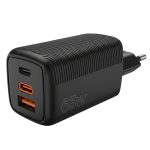 FITPADDY Φορτιστής Χωρίς Καλώδιο 65W Mini GaN Travel Charger, 1xUSB-A, 2xUSB-C Μαύρος TC65WBK